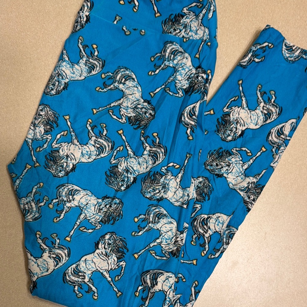 LuLaRoe OS Horse Print Leggings